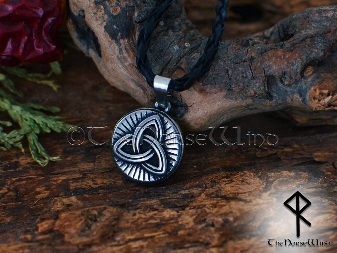 Pendentif nœud Triquetra Trinity collier protection talisman