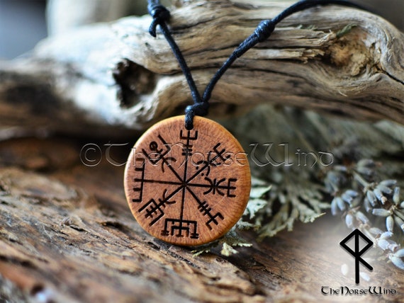 Swden Nordic Rune Amulet Vegvisir Runic Nordic Talisman Dragon PENDANT Necklace