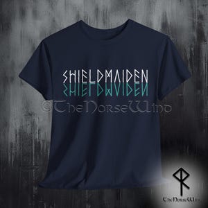 Shieldmaiden Viking T-Shirt, Norse Mythology Tee Shirt, Viking Shield Maiden Valhalla Unisex TShirt Viking Gift for Her, All Sizes S - 5XL