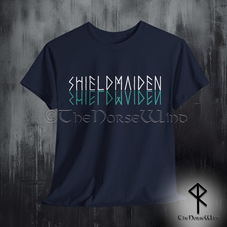 Shieldmaiden Viking T-Shirt, Norse Mythology Tee Shirt, Viking Shield Maiden Valhalla Unisex TShirt Viking Gift for Her, All Sizes S - 5XL