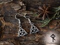 Celtic Knot Earrings Trinity Pagan Earrings Triquetra Viking Earrings Silver Asatru Celtic Jewelry Viking Jewelry Norse product logo