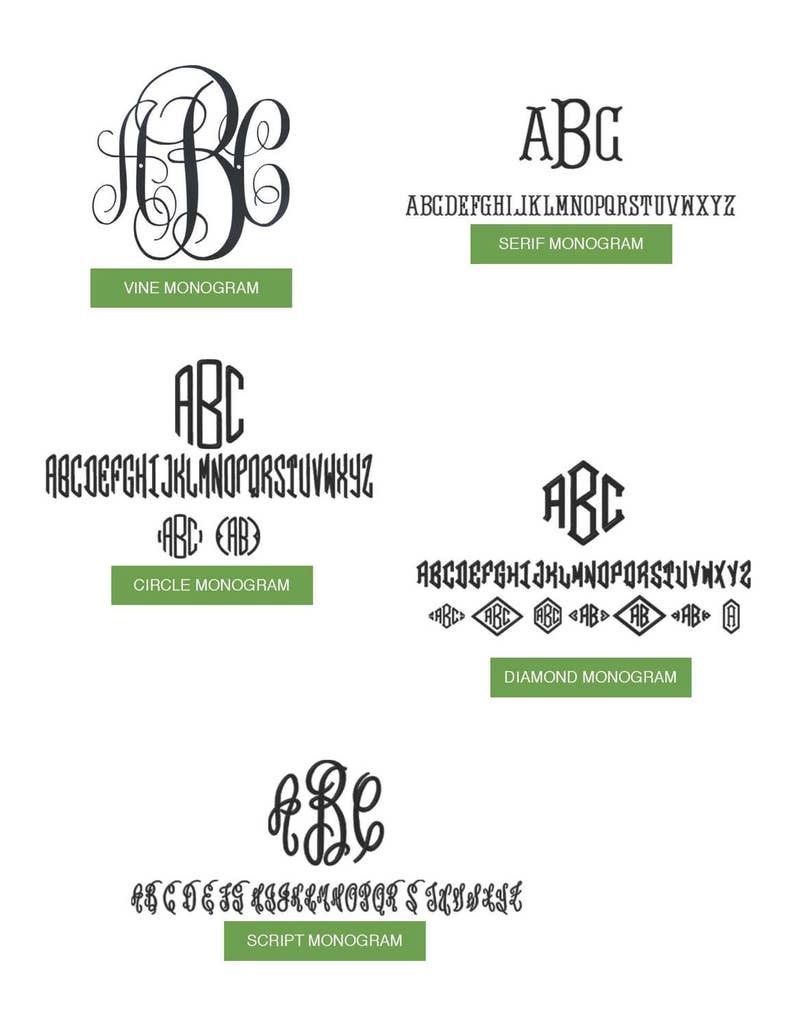 Monogrammed Large Canvas Totes