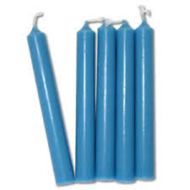 Light blue Chime Candles Bulk 20 Pack Wicca Wiccan Etsy