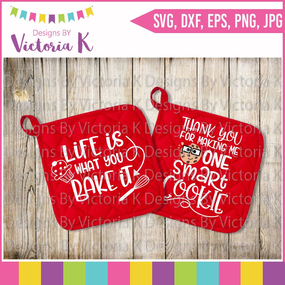 Mini Pot Holder Bundle Cookies svg Baking svg Teacher gift ...