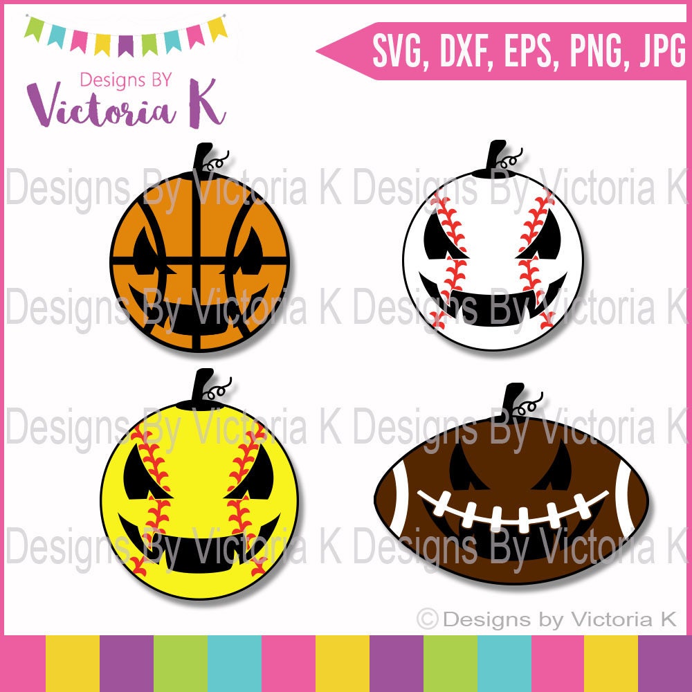 Download Sport Pumpkin svg Bundle Baseball Basketball Softball | Etsy