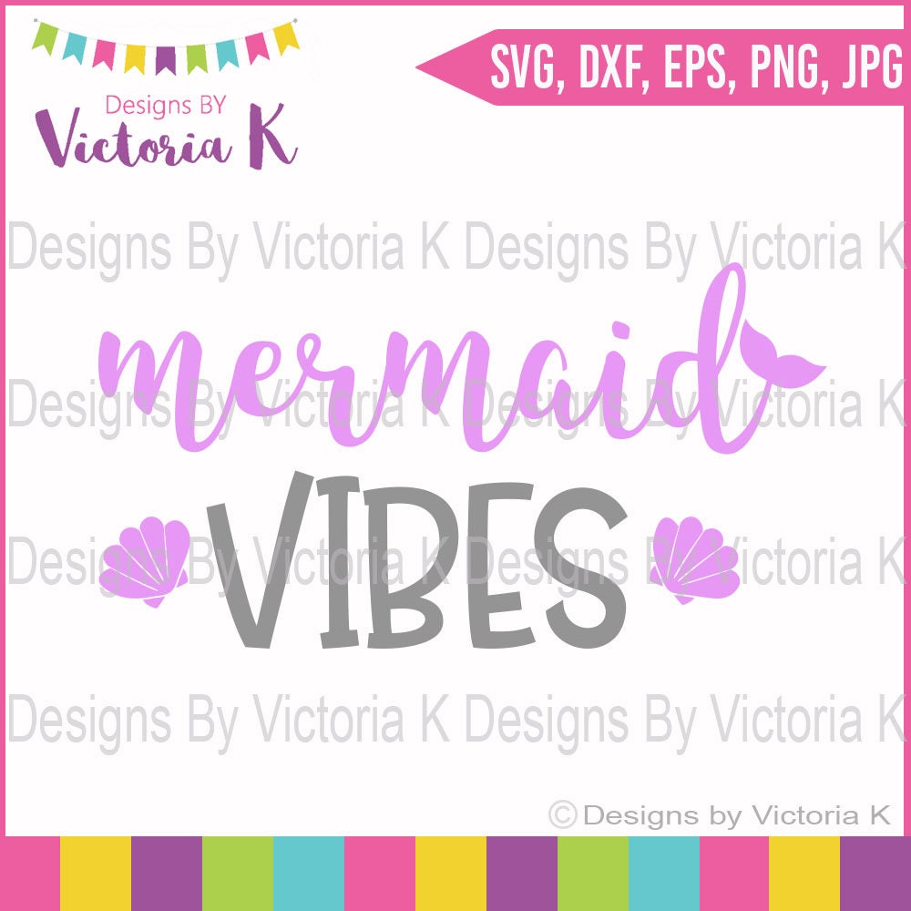 Download Mermaid vibes svg Mermaid svg Summer svg Clipart Cut | Etsy