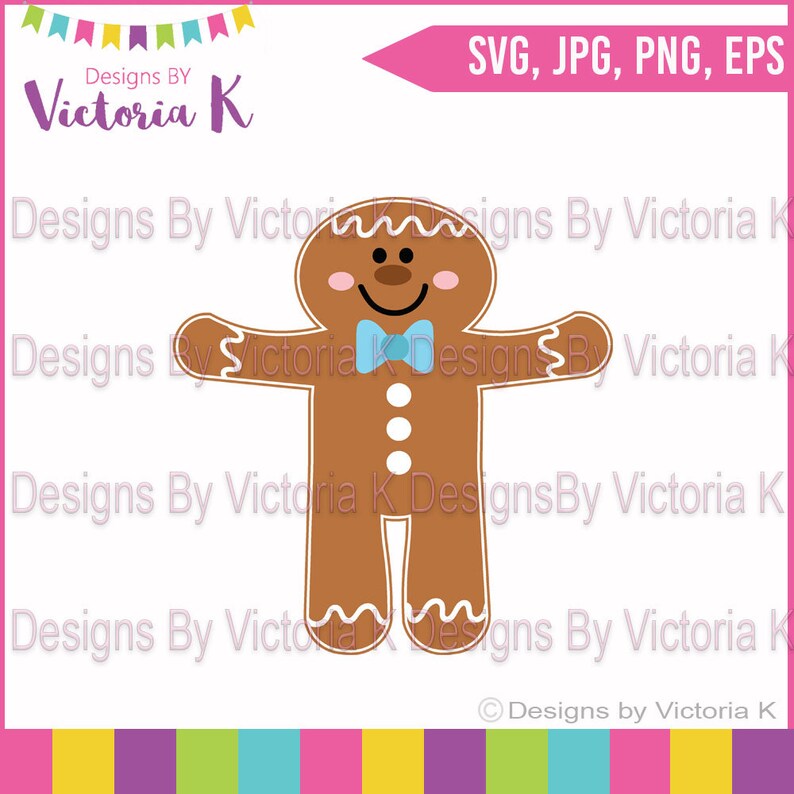 Download Gingerbread Man Boy Christmas Holidays SVG PNG EPS | Etsy