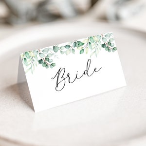 Personalised Eucalyptus Place Name Cards  - Seating cards, tags