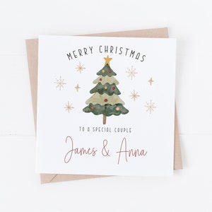 Carte de Noël pour couple - Pour vous deux - Pour un couple spécial - Personnalisez-la avec n'importe quel texte. CT1