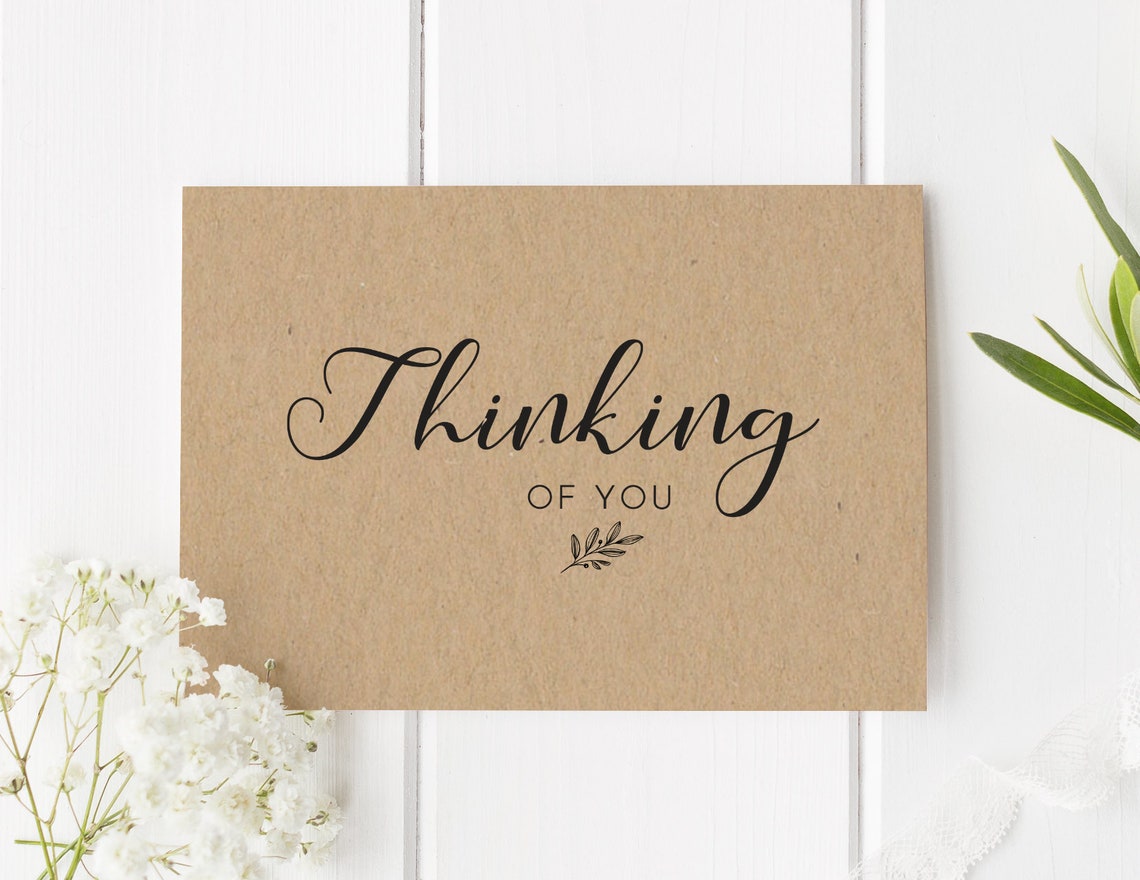 Thinking of You Card - Bereavement Card - Sorry for Your Loss - With ...