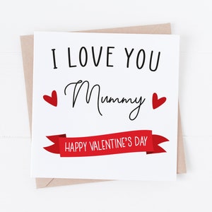 I Love You Mummy - Happy Valentine's Day card - Valentijnsdag - Valentijnskaart voor kinderen - VAL3 - 1st Class Porto