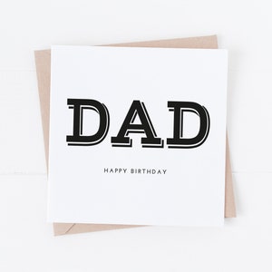 Moderne mannelijke verjaardagskaart - papa papa opa opa - of een andere naam BC52
