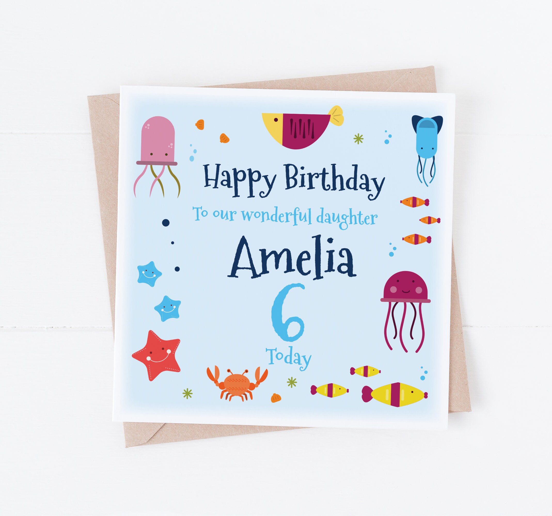 Biglietto Di Auguri Per Bambini Con Squalo Subacqueo - Fantastico Cartoncino Nero Per Compleanno Ragazzi E Ragazze #8080