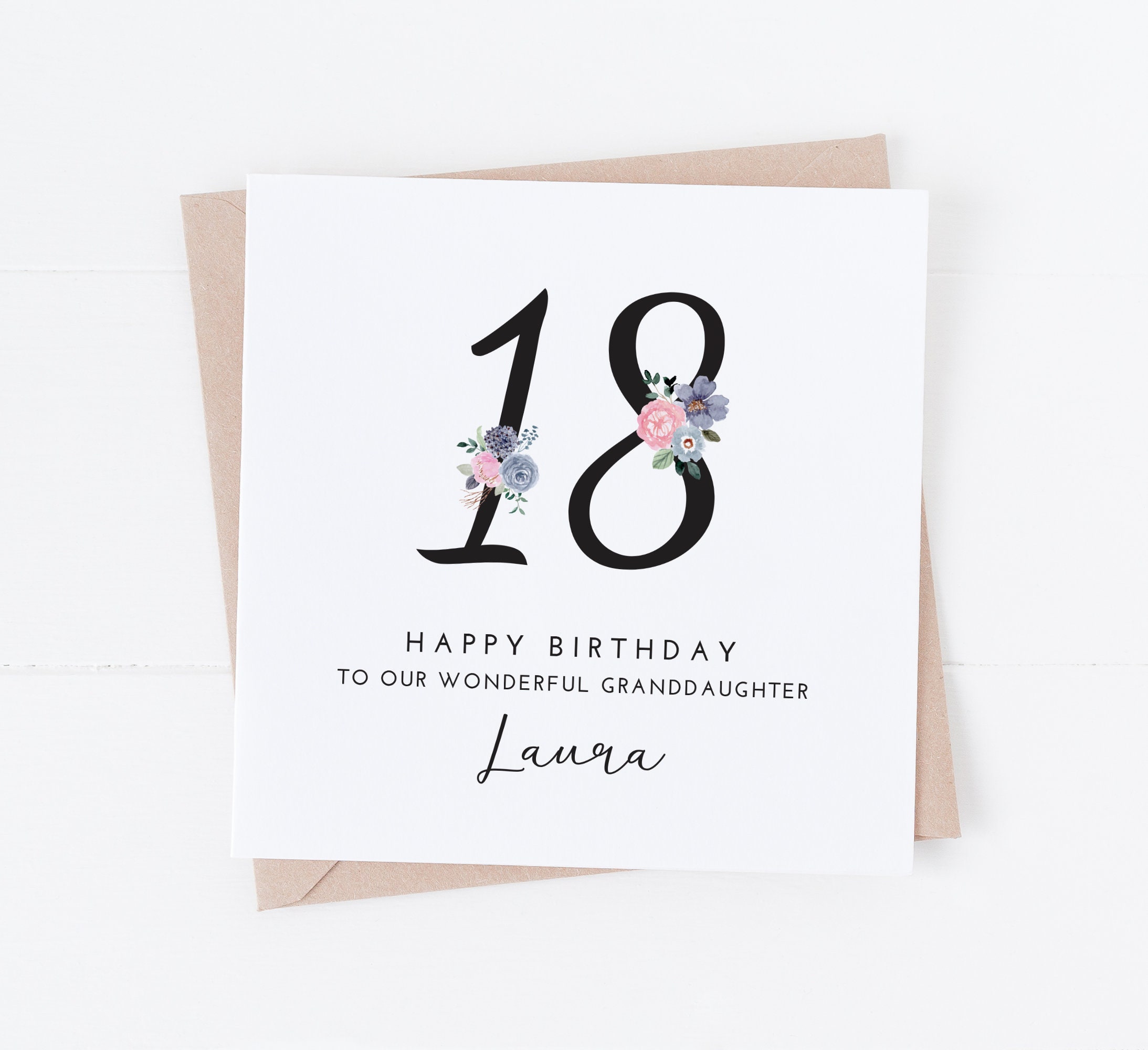 Biglietto di auguri di compleanno per figlia, sorella, nipote, nipote / 18°, 21°, 30°, 40°, 50° / Regalo di lusso fatto a mano per lei - Italia