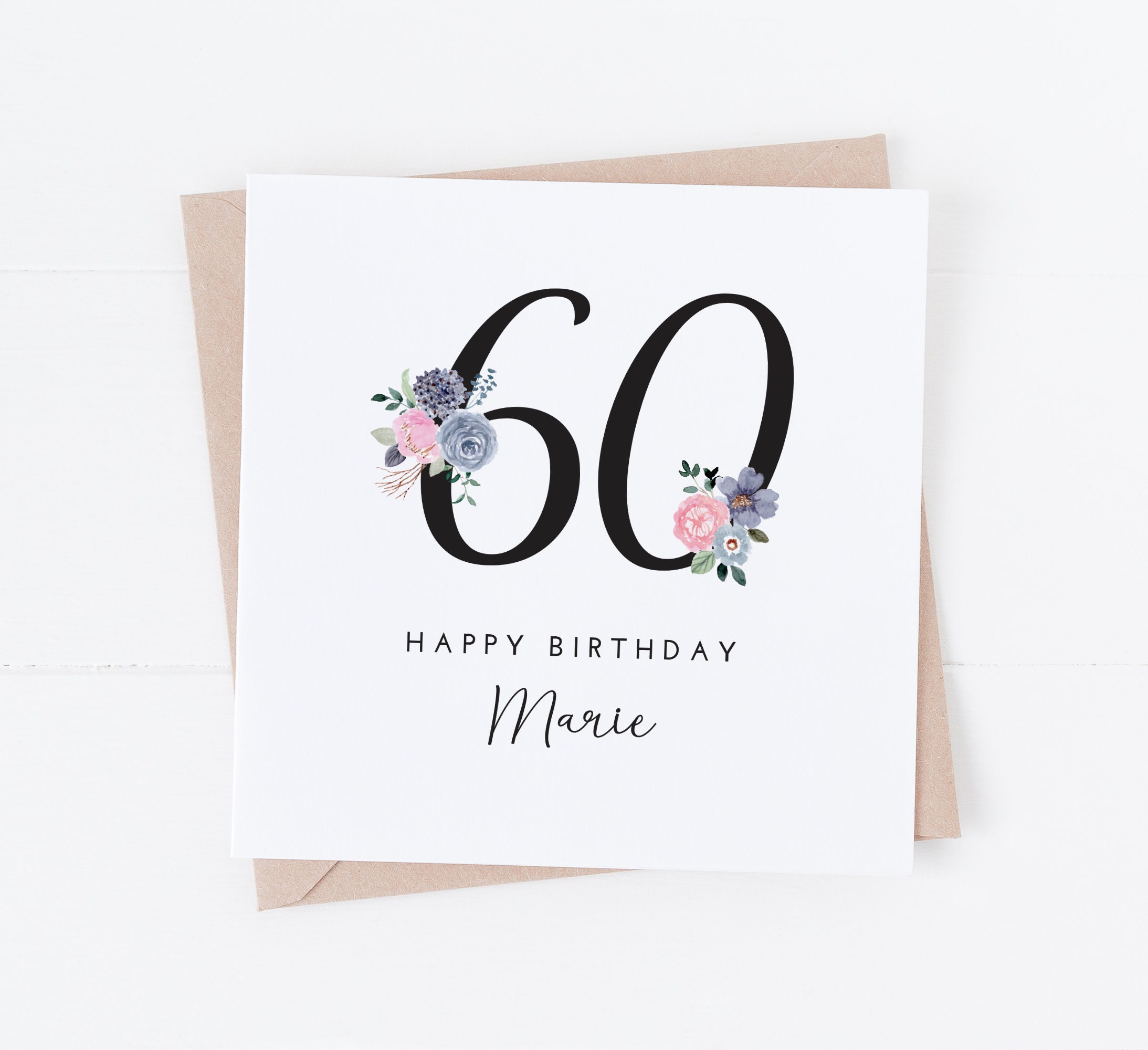Old English Co. - Biglietto di auguri con fiori per nonne, biglietto di compleanno speciale per donna, biglietto di compleanno per nonne e adulti, biglietto di auguri floreale per donne, interno