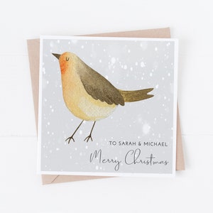 Gepersonaliseerde kerstkaart voor koppels - voor jullie allebei - voor een speciaal stel - personaliseer met een willekeurige tekst CC27