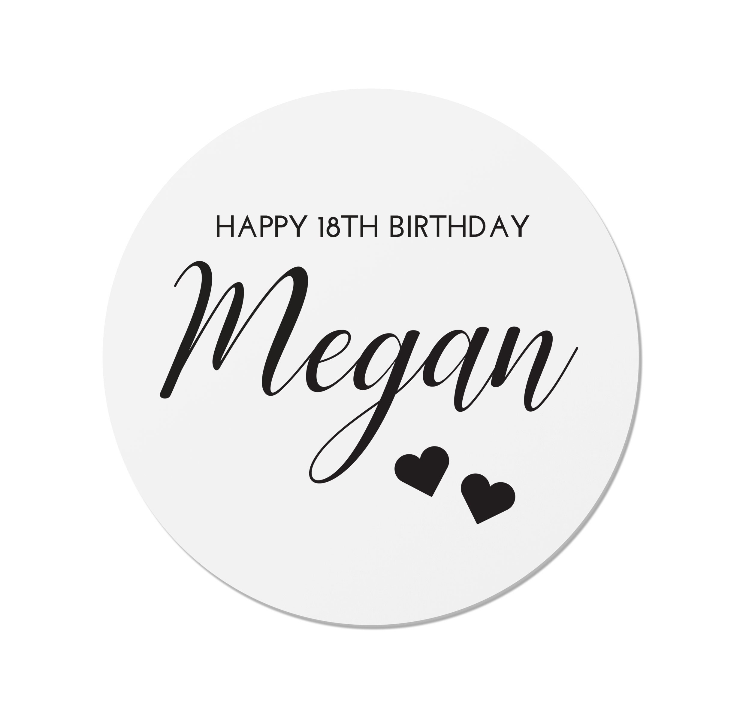 Personalised Happy Birthday Stickers Any Text Age or Colour Etsy UK