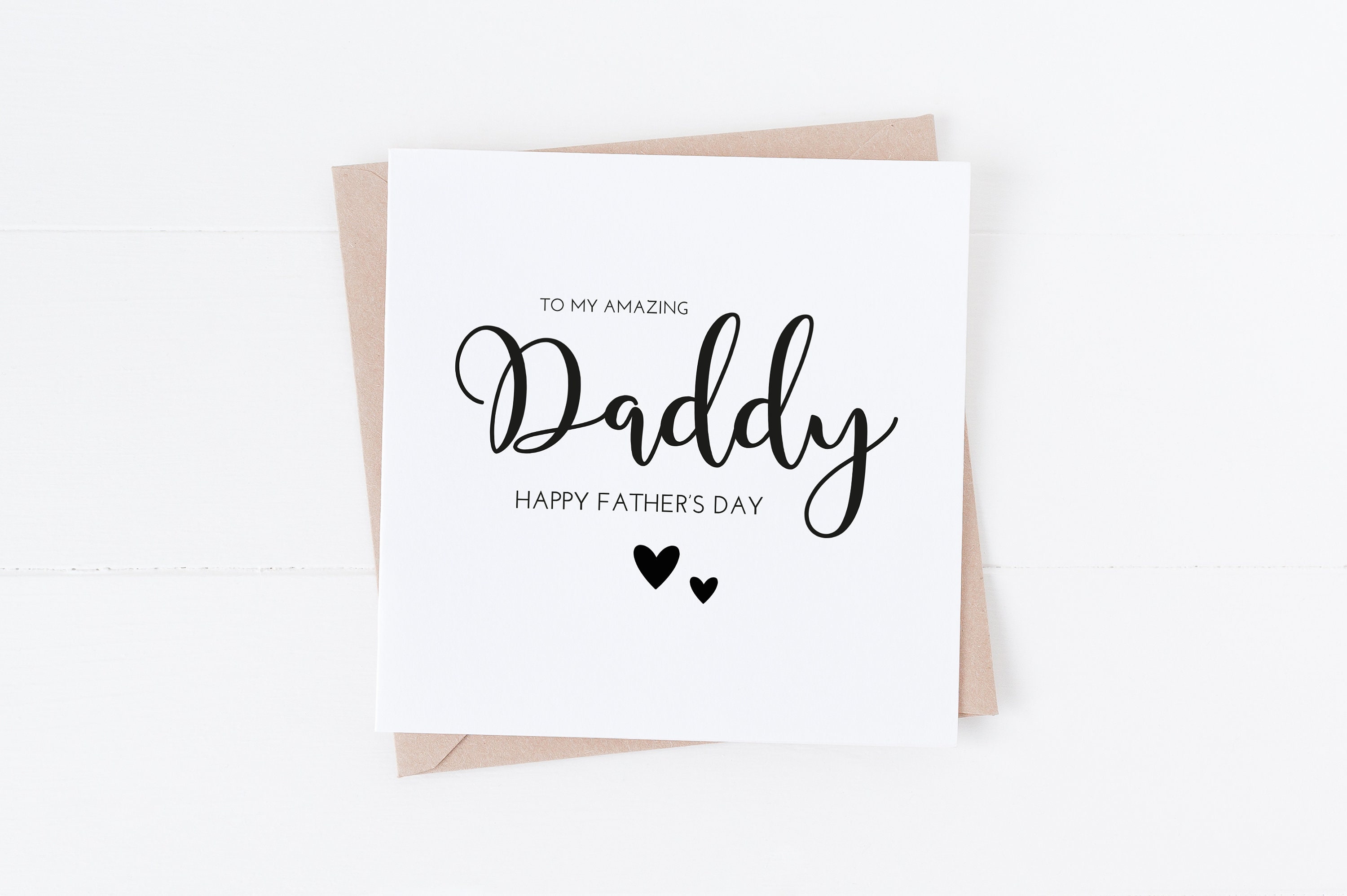 Daddy - Happy Father's Day Card - Modern Style - Amazing Daddy - 1st ...