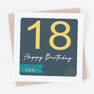 Tarjeta de cumpleaños abstracta moderna para hombres: 16, 18, 21, 30, 40, 50, 60, 70 y 80 años. Cualquier edad: hijo, esposo, sobrino, padre, hermano.