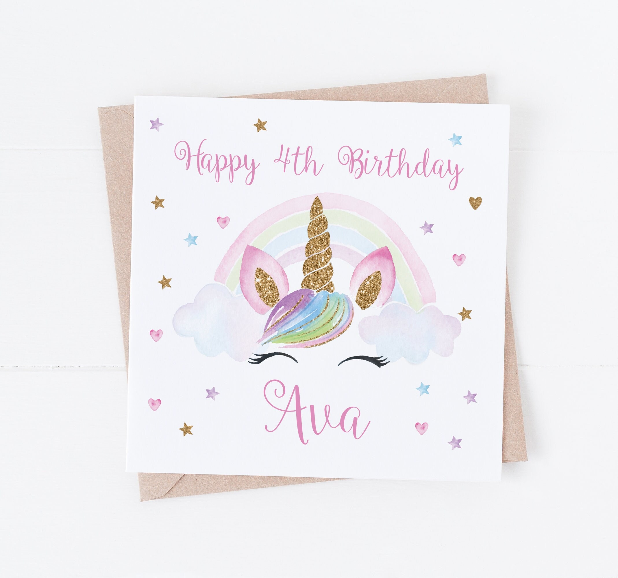 Tarjeta De Séptimo Cumpleaños Personalizada Para Ella, Tarjeta De Unicornio,  Tarjeta De Séptimo Cumpleaños, 7 Hoy, Tarjeta Para Hija, Nieta, Sobrina,  Ahijada, - México, image size:2138x2000