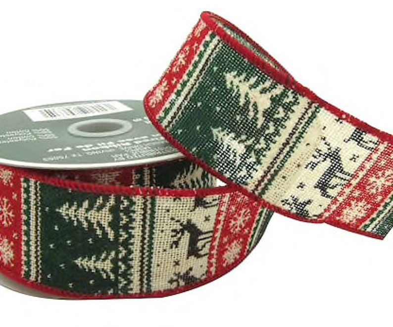 Wired Hessian Christmas Ribbons Decoration Gift Wrapping Wreaths Tree Bows
