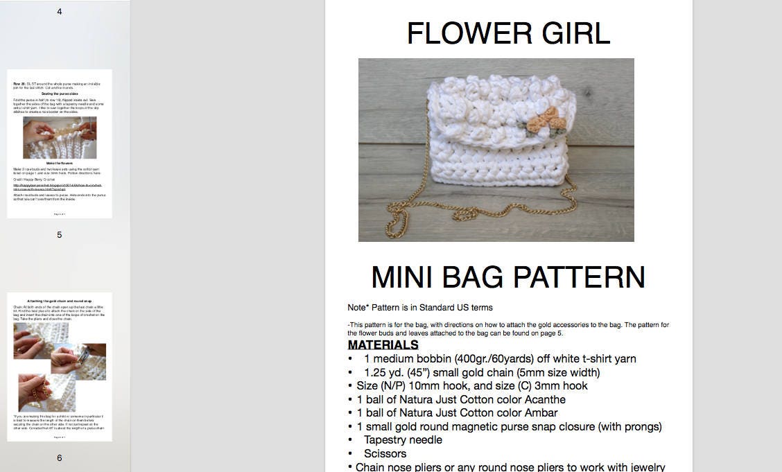 Crochet Bag Pattern Small Bag Pattern Crochet Purse Pattern - Etsy