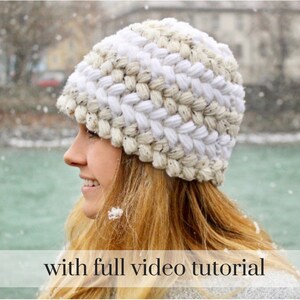 Crochet Pattern, Beanie Pattern, Beret, Digital Download, Crochet Hat Pattern, Chunky Hat, Hat Pattern, PDF Pattern, Winter Hat Pattern