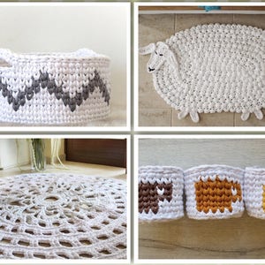 Crochet Pattern, Crocheting, Pattern, Home Decor Pattern Bundle, Patterns, Animal Crochet Rug, Crochet Rug Pattern, Crochet Espresso Pattern