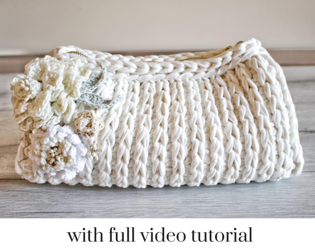 Small Bag Pattern, Clutch Tutorial, Crochet Bag Pattern, Crochet Purse