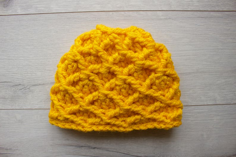 Crochet Patterns, Pattern, Crochet, Digital Download, Crochet Hat Pattern, Yellow, Messy Bun Hat, Beanie, Crochet Hat, Cute, Gift Idea, Gift image 6