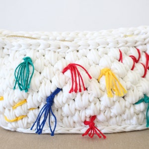 Patrón de bolso de crochet, patrón de cartera de crochet, regalo para ella, Cinco de Mayo, bolso con cremallera, tutorial de cartera, patrones de crochet modernos, cartera mexicana