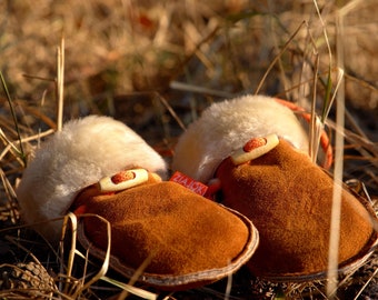 Sheepskin Baby Mittens: Warm Toddler Winter Mittens