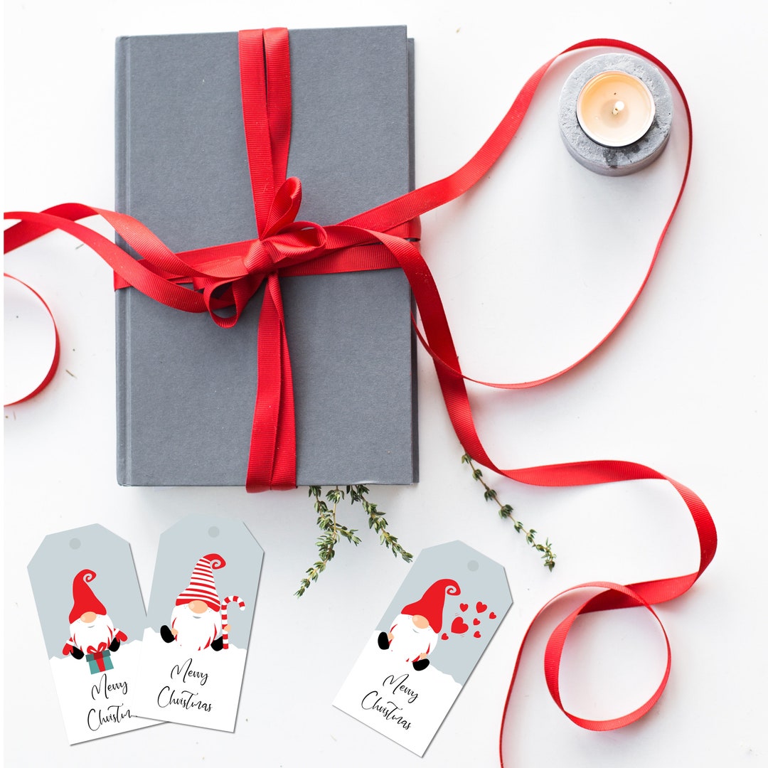 Christmas Gnome Gift Tags: Printable Holiday Tags (digital File) - Etsy