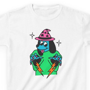 Kids wizard dog T-shirt