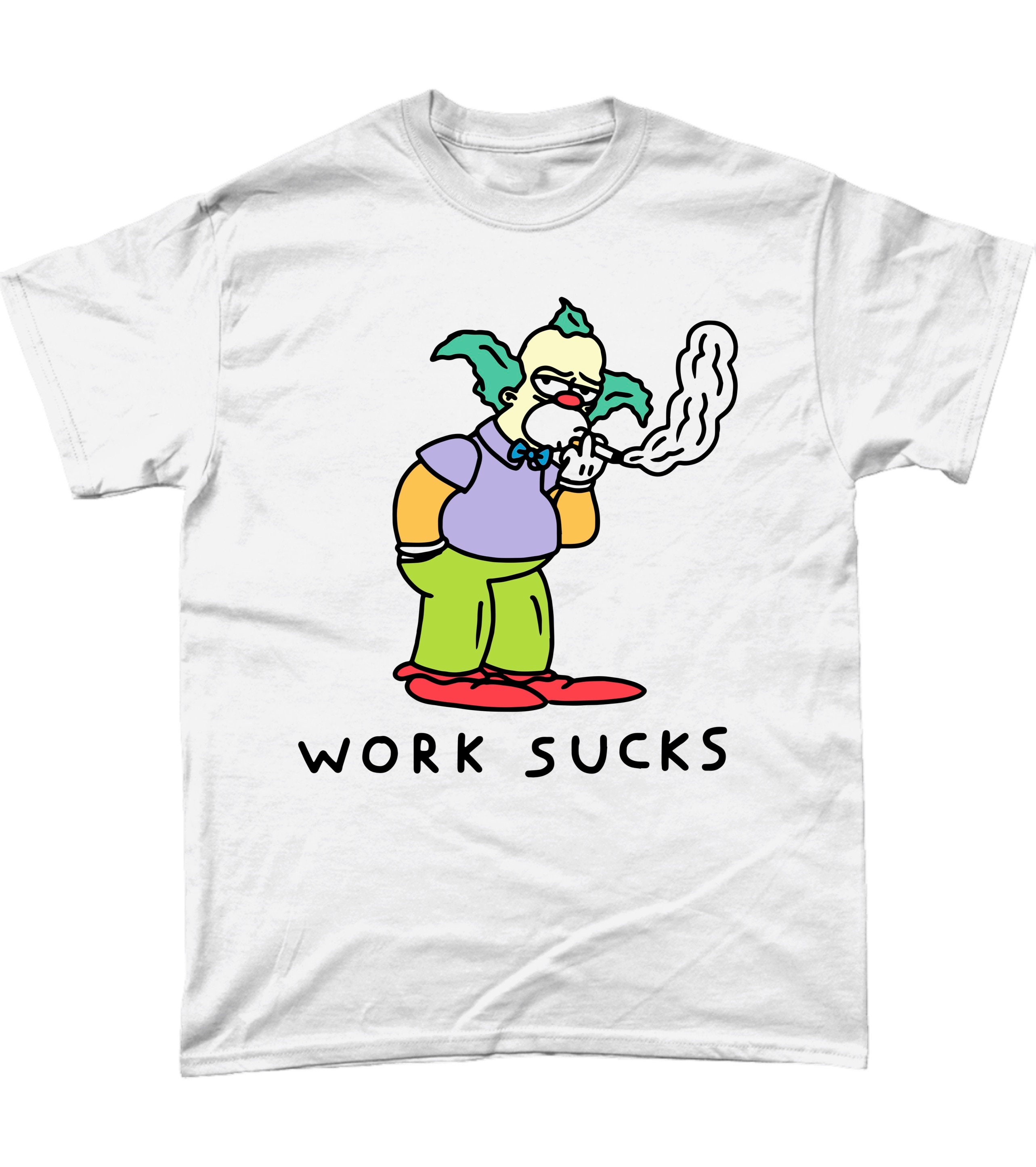 The Simpsons Krusty T-shirt - Etsy Norway