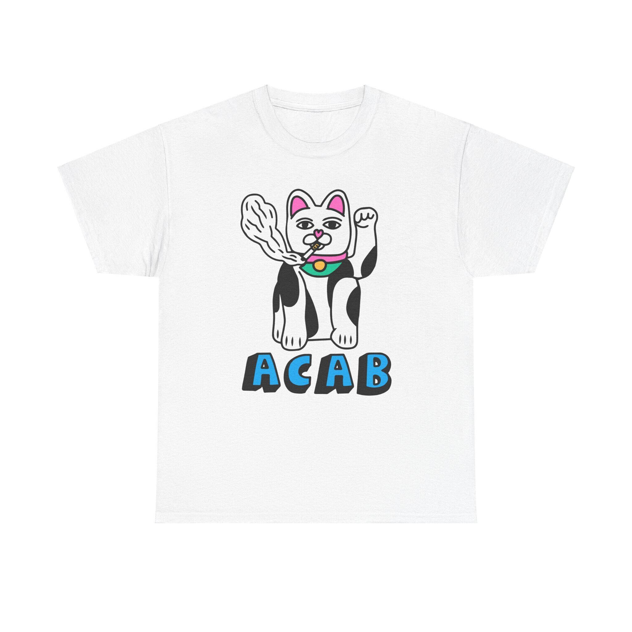ACAB cat T-shirt punk