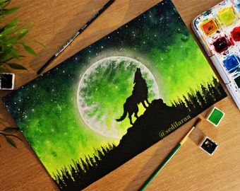 Hollow Howls - Original Painting - Signed Fine Art Print
