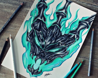 Thresh League of Legends - Signed Art Print