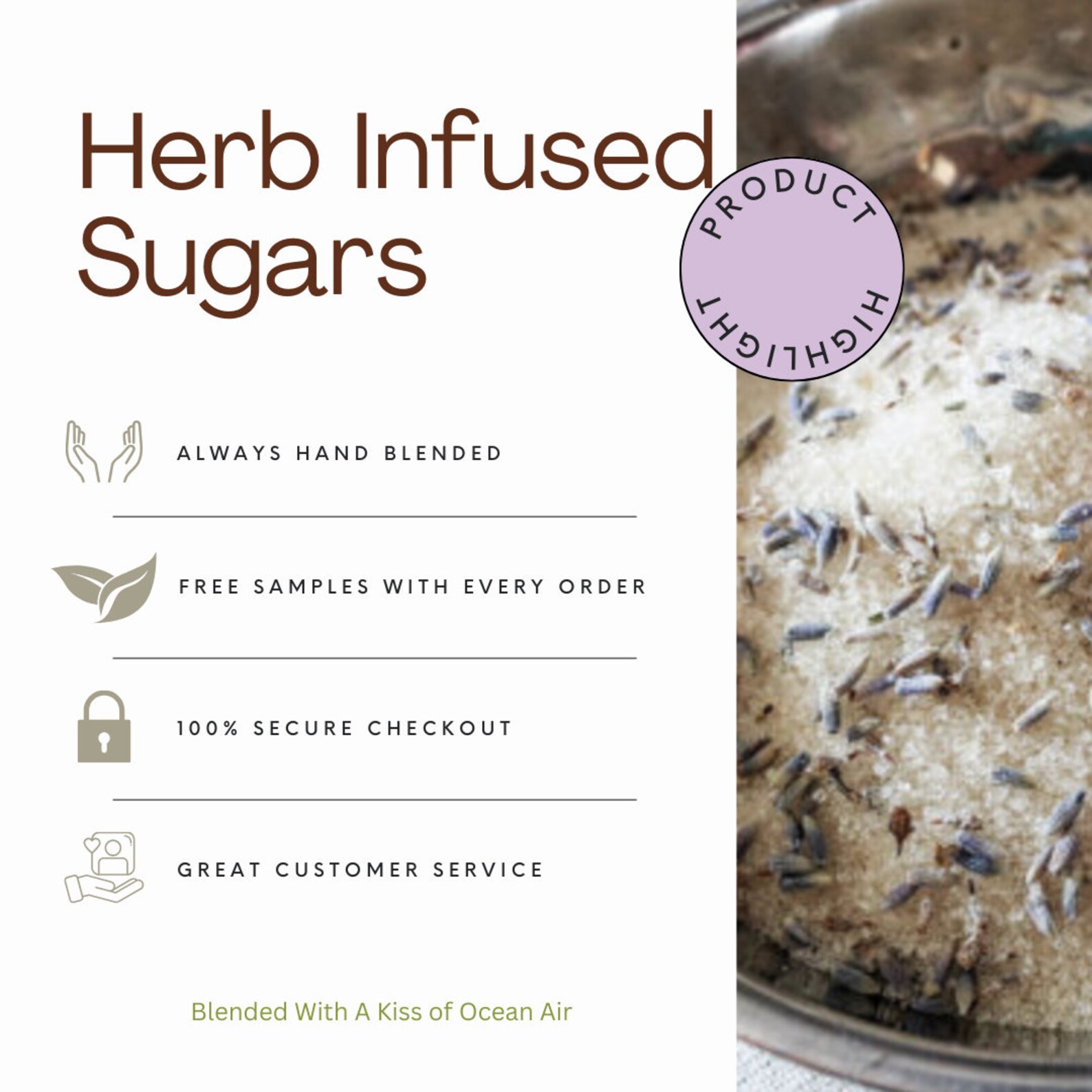 Infused Artisan Cane Sugar Holiday Gift Set 1 Oz Each of 3 Flavors for