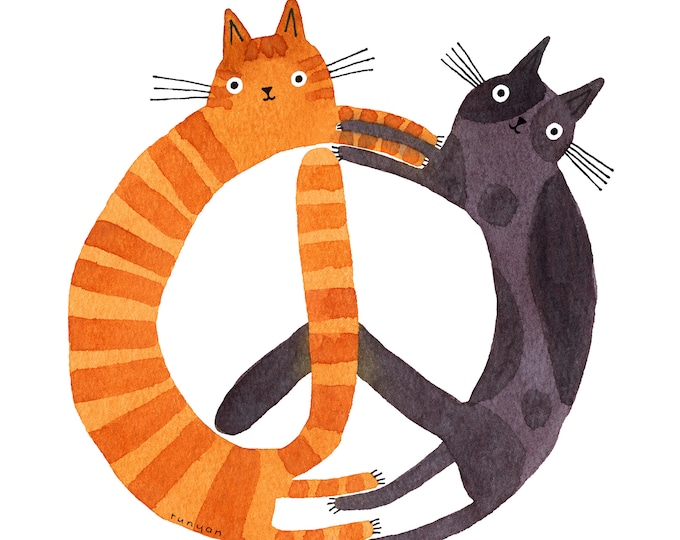 World Peace Cats Etsy
