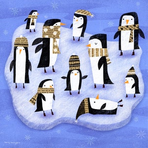 PRINTED PAPER PENGUINS