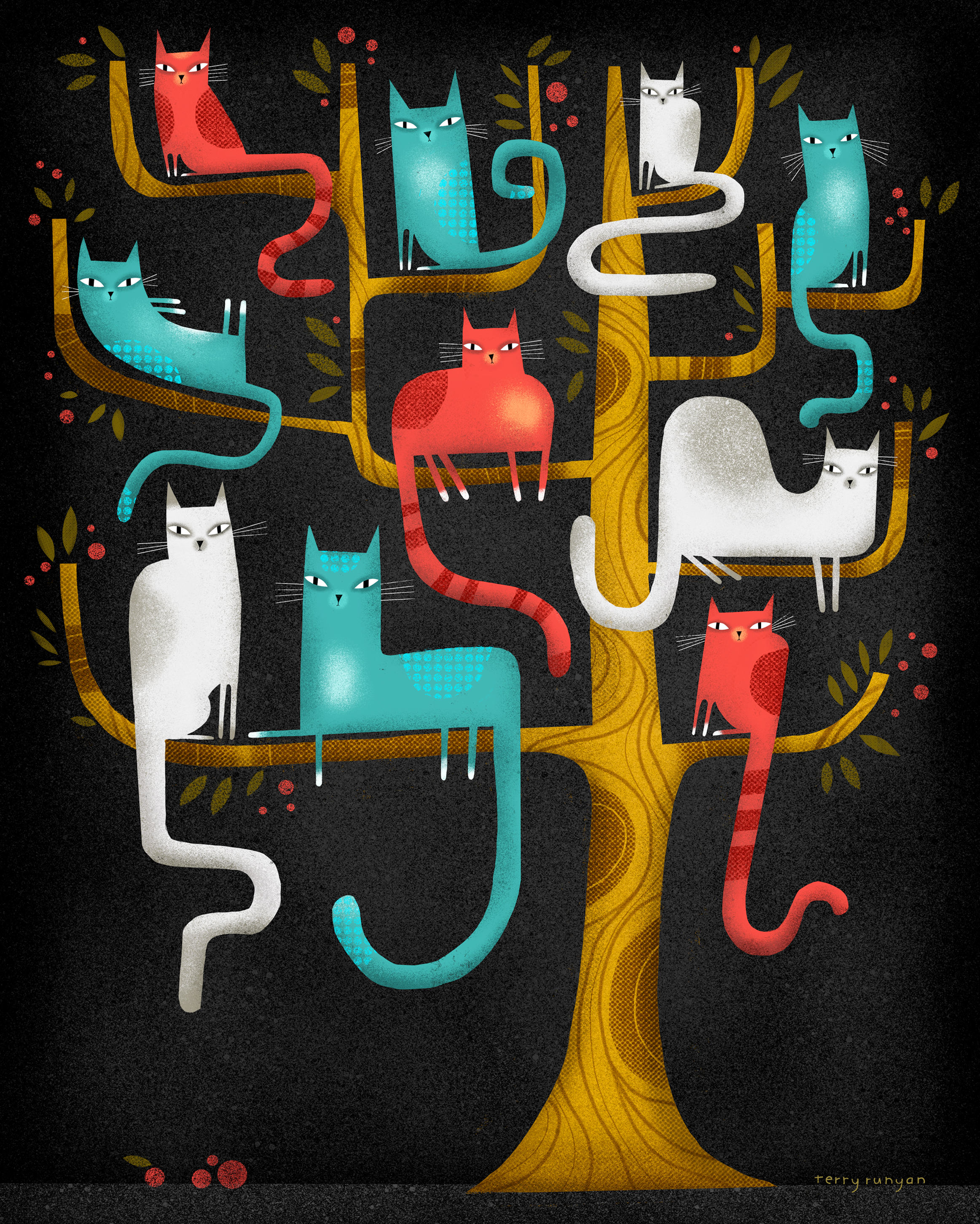 TREE CATS Etsy