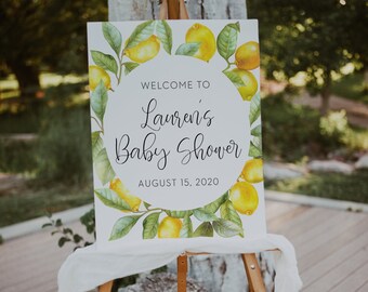 lemon themed baby shower