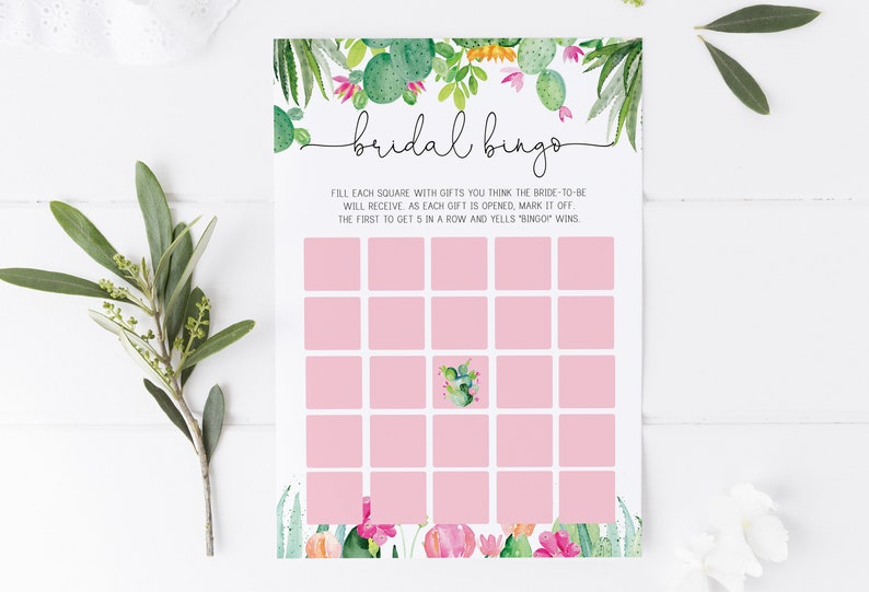 printable games wedding shower bridal shower game cactus succulent bridal bingo game cactus bridal shower pink