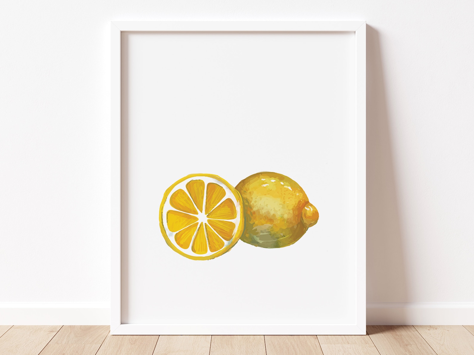 Lemon kitchen wall art print // printable wall art kitchen Etsy