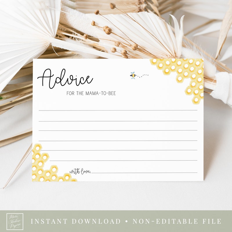 New Mom Advice Card - Etsy