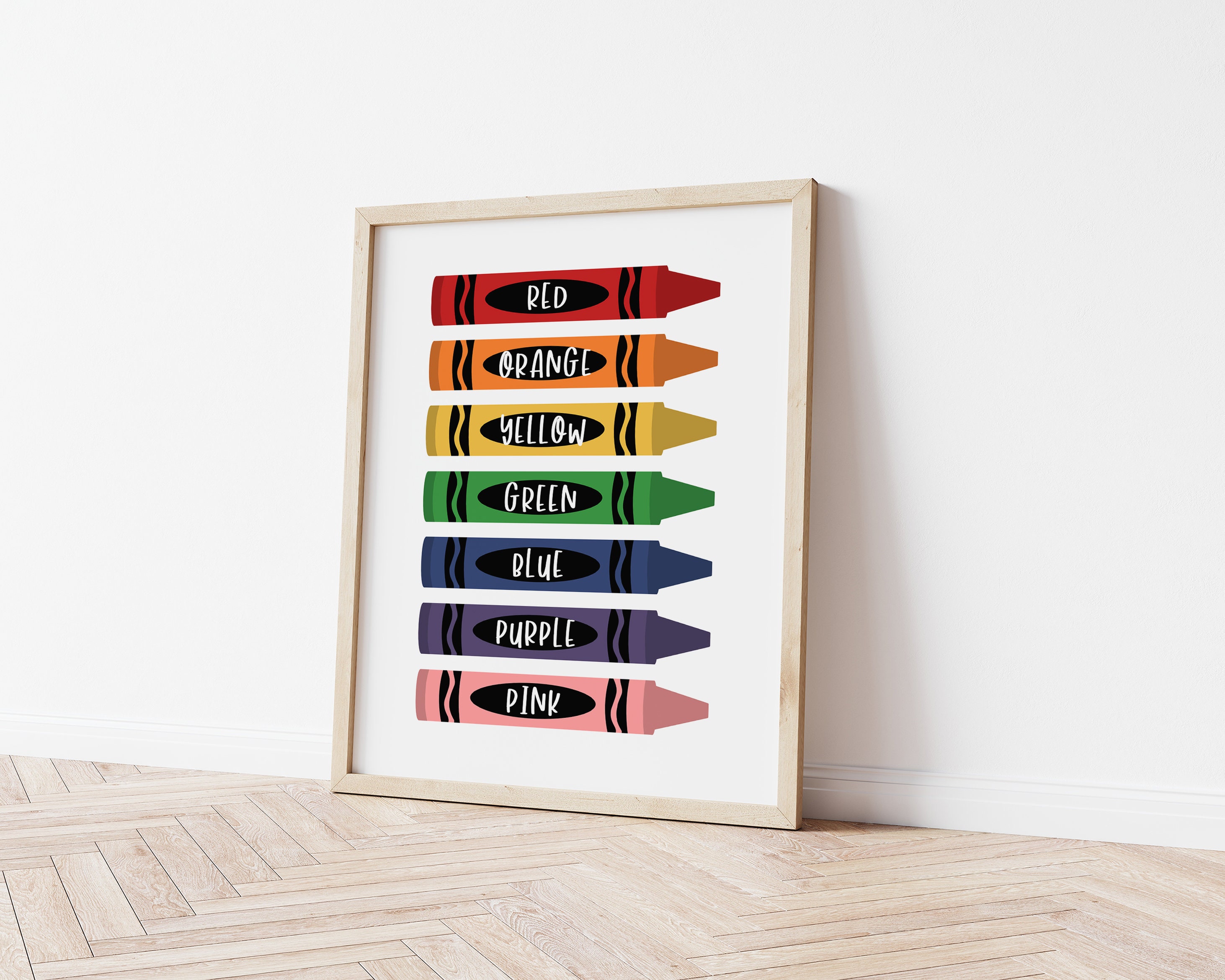 Crayons Wall Art Print