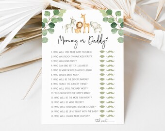 mom-osa bar sign // jungle baby shower, jungle animals, safari, greenery, gender neutral, printable baby shower sign