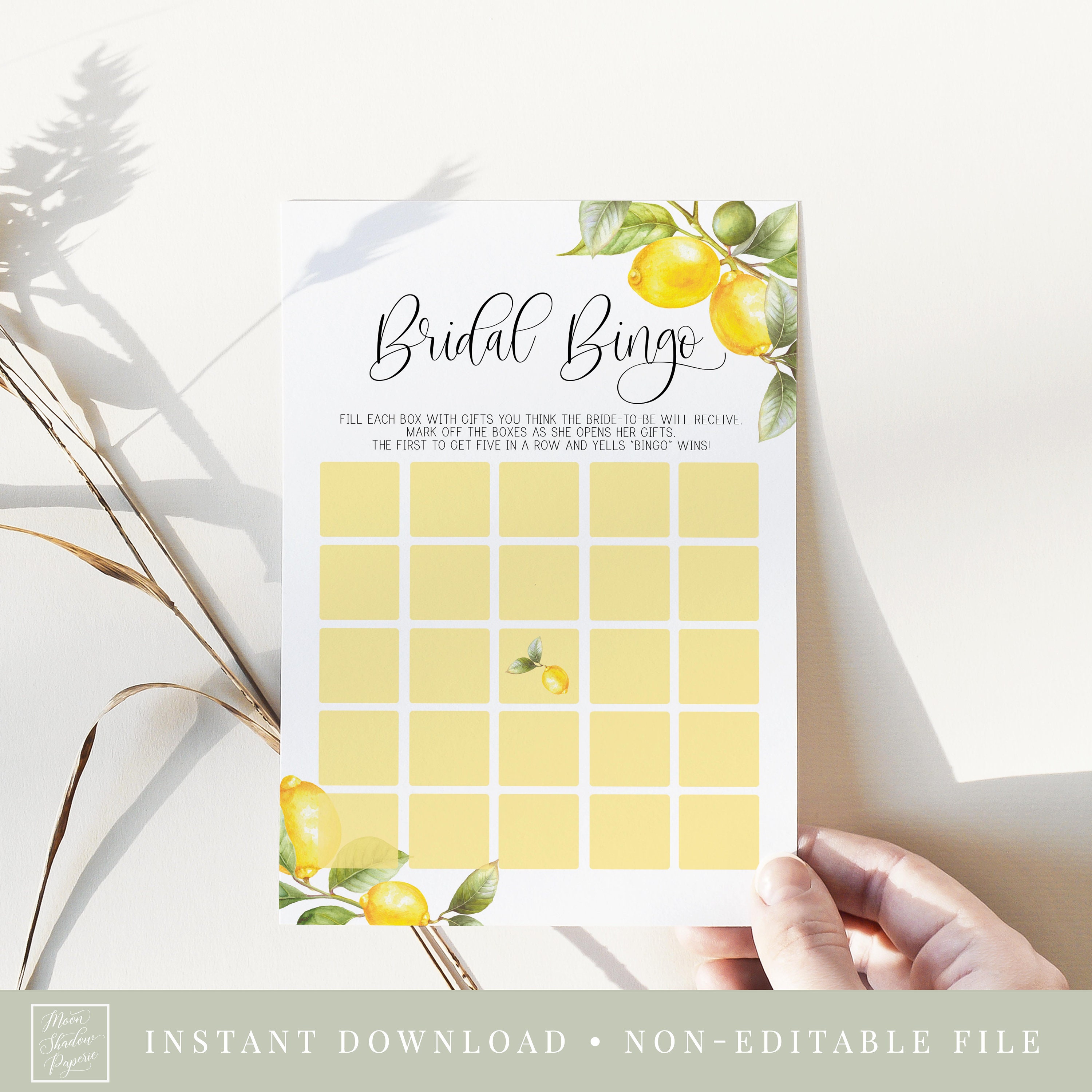 Party Games Party Supplies Lemon bridal shower game word scramble