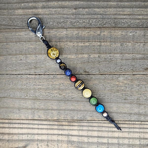 Solar System Keychain, #73, Keychain, Outer Space, Planet, Science, Astronomy